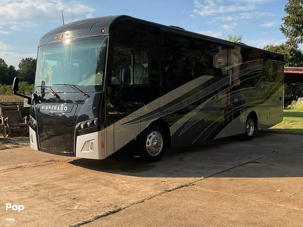 2023 Winnebago Inspire 34AE - Used Diesel Pusher For Sale by Pop RVs in Alexandria, Louisiana features Generator, Slideout, Leveling Jacks, Air Conditioning, Awning