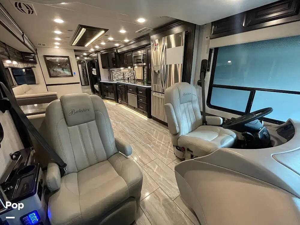 2021 Forest River Berkshire XLT 45A - Used Diesel Pusher For Sale by Pop RVs in Pleasant View, Utah features Generator, Slideout, Air Conditioning, Leveling Jacks, Awning