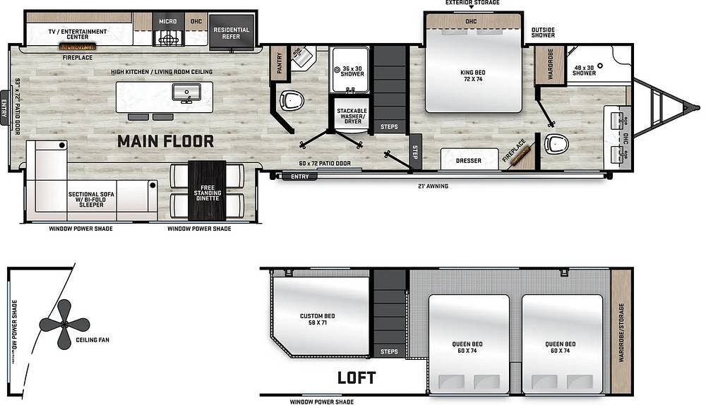 2025 Catalina Destination 43CONDO by Coachmen from Pop RVs in Bar Harbor, Maine