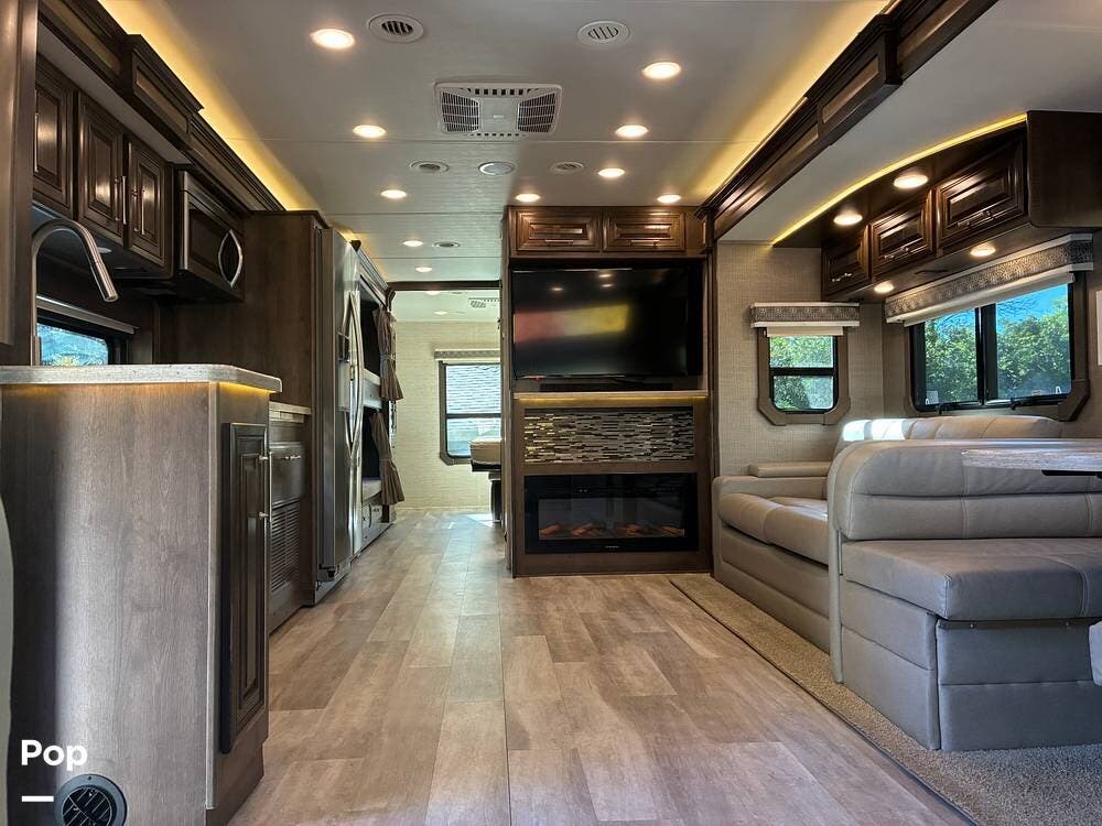 2021 Entegra Coach Accolade 37L - Used Super C For Sale by Pop RVs in Walnut Creek, California features Leveling Jacks, Awning, Slideout, Air Conditioning, Generator