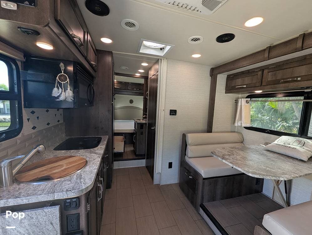 2018 Jayco Melbourne 24K - Used Class C For Sale by Pop RVs in Bradenton, Florida features Generator, Air Conditioning, Slideout, Awning, Leveling Jacks