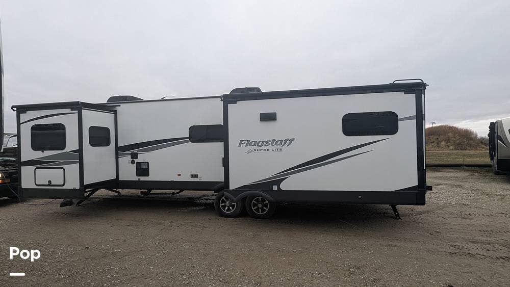 2024 Forest River Flagstaff 29RLS - Used Travel Trailer For Sale by Pop RVs in Kokomo, Indiana features Slideout, Air Conditioning, Awning