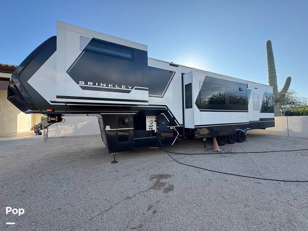 2025 Miscellaneous Brinkley Model G 3950 - Used Toy Hauler For Sale by Pop RVs in Cave Creek, Arizona features Slideout, Awning, Generator, Air Conditioning