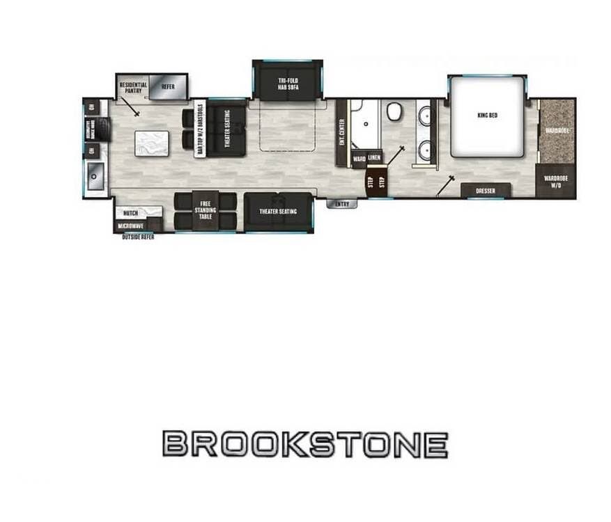 2023 Coachmen Brookstone 374RK - Used Fifth Wheel For Sale by Pop RVs in Princeton, Kansas features Air Conditioning, Awning, Slideout