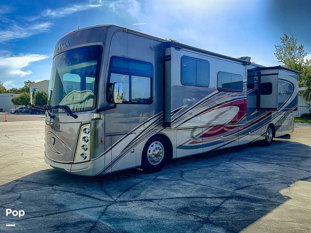 2022 Thor Motor Coach Aria 3901 - Used Diesel Pusher For Sale by Pop RVs in Fernandina Beach, Florida features Leveling Jacks, Air Conditioning, Generator, Slideout