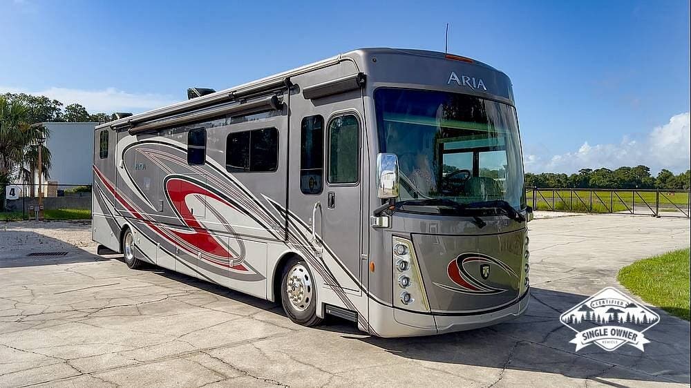 2022 Thor Motor Coach Aria 3901 - Used Diesel Pusher For Sale by Pop RVs in Fernandina Beach, Florida features Air Conditioning, Generator, Leveling Jacks, Slideout