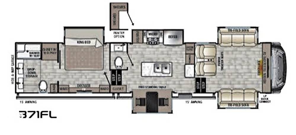 2022 Forest River Cedar Creek 371FL - Used Fifth Wheel For Sale by Pop RVs in Clearwater, Florida features Leveling Jacks, Awning, Air Conditioning, Slideout