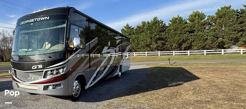 2021 Forest River Georgetown GT5 34M5 - Used Class A For Sale by Pop RVs in Guntersville, Alabama features Slideout, Generator, Air Conditioning, Leveling Jacks, Awning