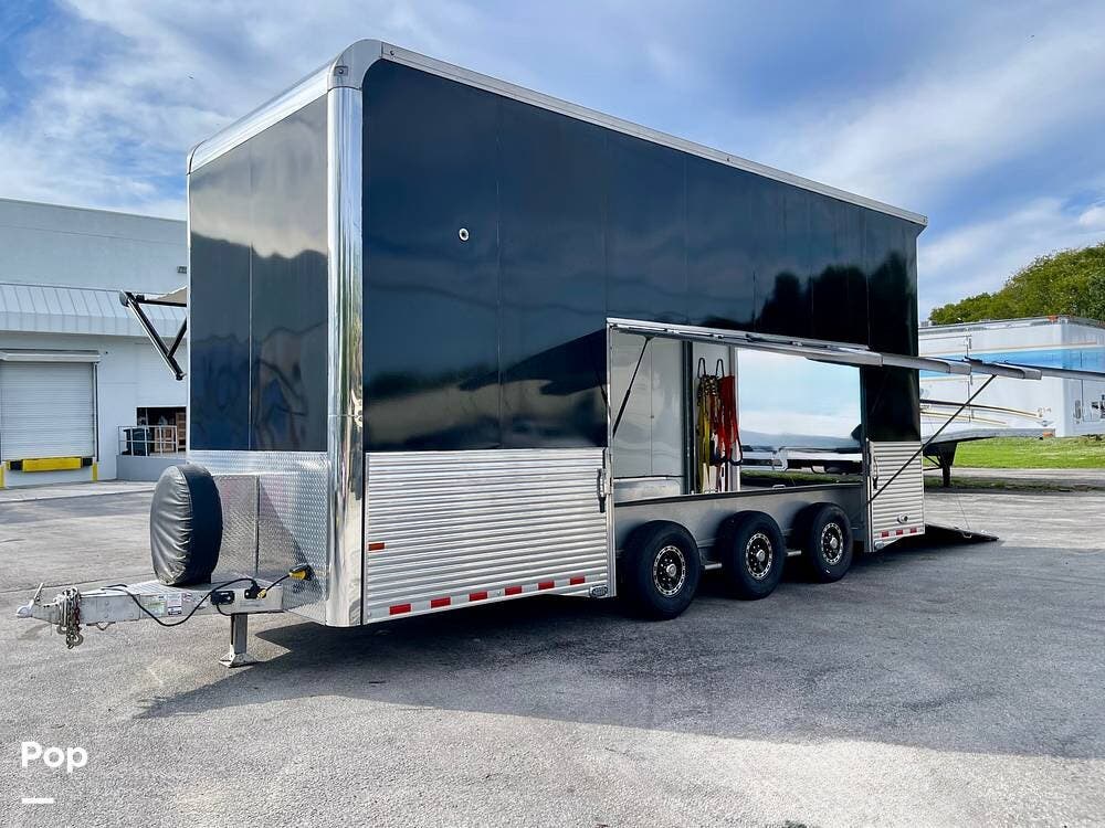 2019 Sundowner Stacker Sundowner - Used Toy Hauler For Sale by Pop RVs in Pompano Beach, Florida features Awning