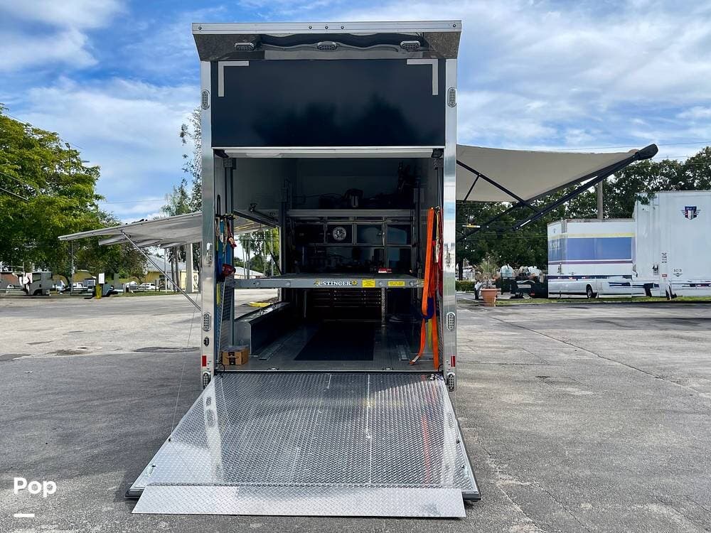 2019 Sundowner Stacker Sundowner - Used Toy Hauler For Sale by Pop RVs in Pompano Beach, Florida features Awning