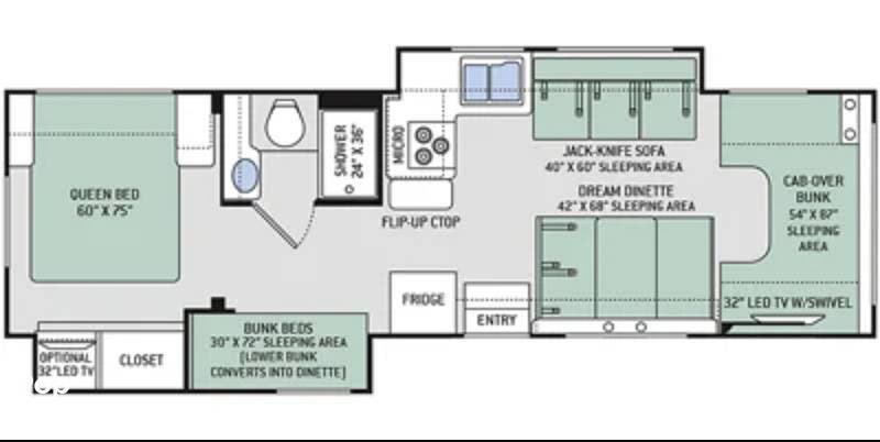 2017 Chateau 30D by Thor Motor Coach from Pop RVs in Marietta, Pennsylvania