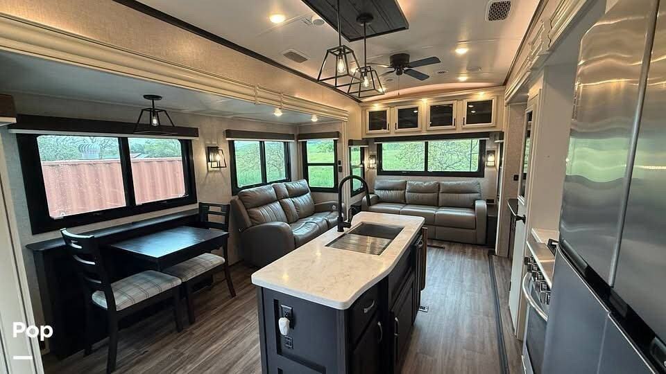 2023 Jayco North Point 377RLBH - Used Fifth Wheel For Sale by Pop RVs in Santa Rosa, California features Slideout, Leveling Jacks, Air Conditioning, Awning
