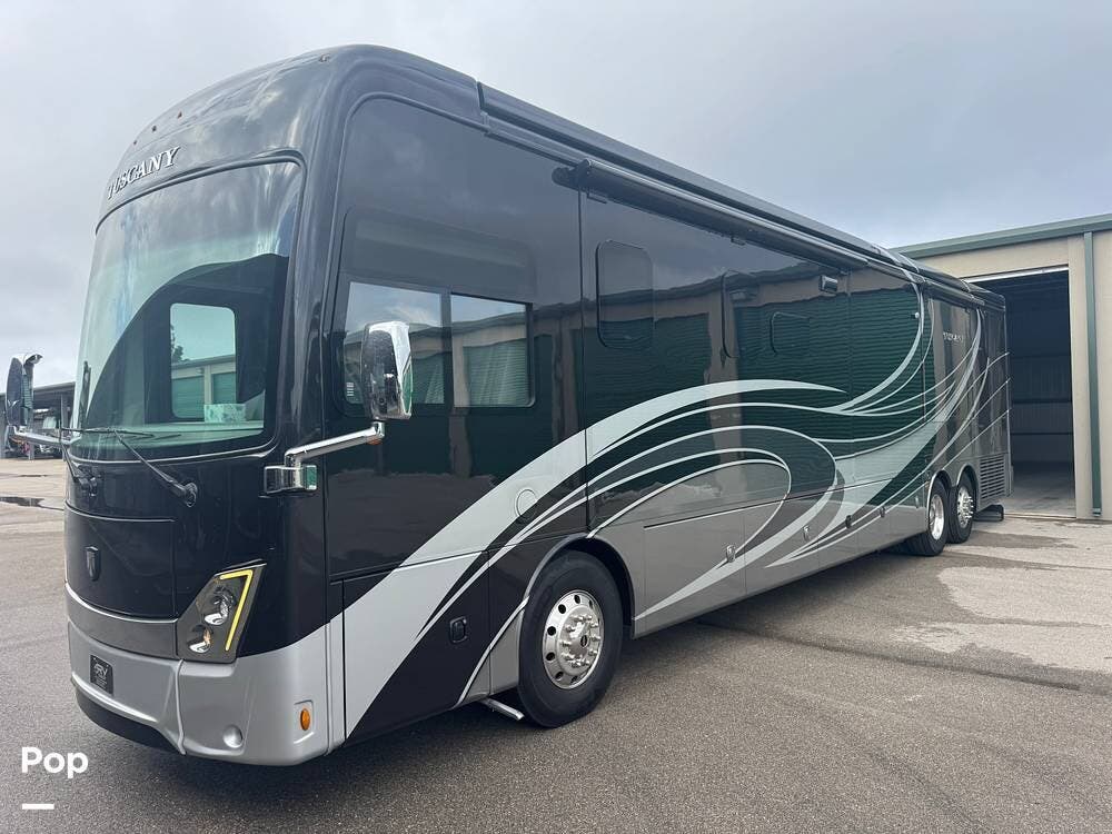 2023 Thor Motor Coach Tuscany 45BX - Used Diesel Pusher For Sale by Pop RVs in Punta Gorda, Florida features Leveling Jacks, Awning, Air Conditioning, Generator, Slideout