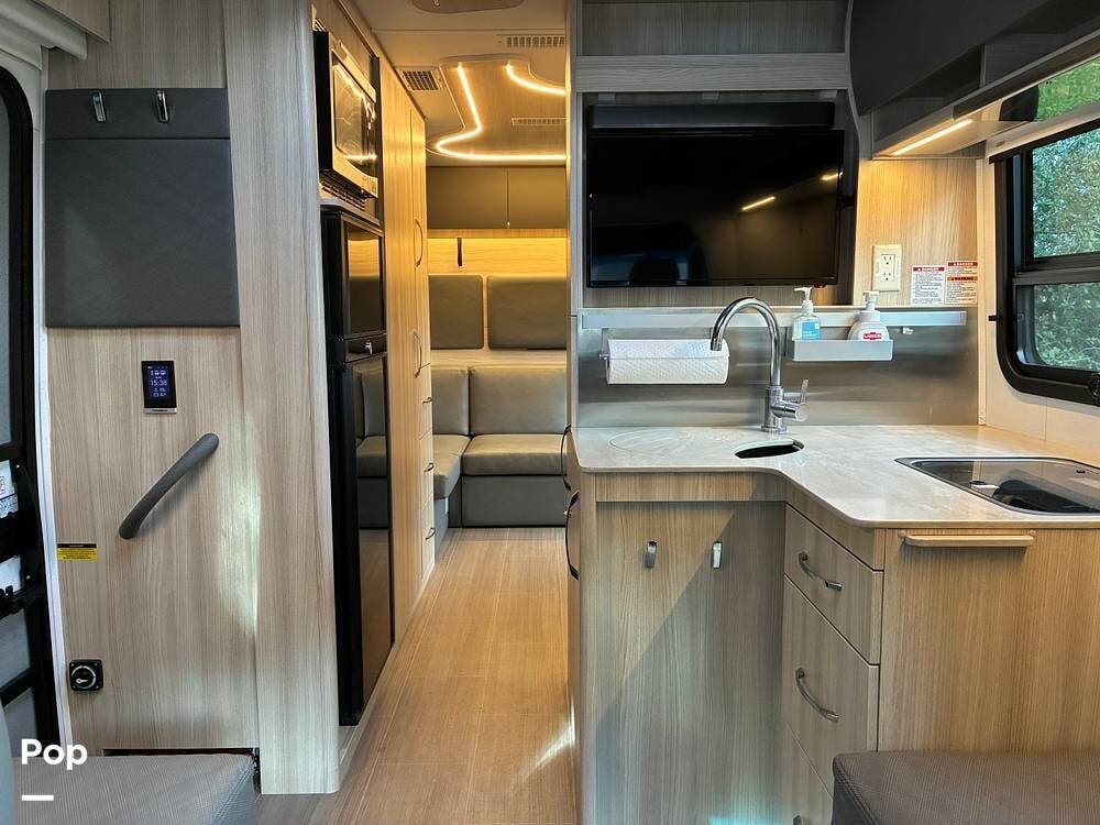2021 Leisure Travel Unity U24RL - Used Class C For Sale by Pop RVs in Alamo, California features Awning, Leveling Jacks, Generator, Air Conditioning