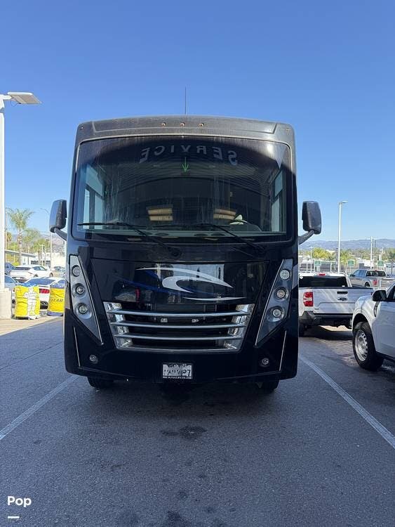 2021 Thor Motor Coach Outlaw 38KB - Used Toy Hauler For Sale by Pop RVs in Escondido, California features Leveling Jacks, Slideout, Generator, Awning, Air Conditioning