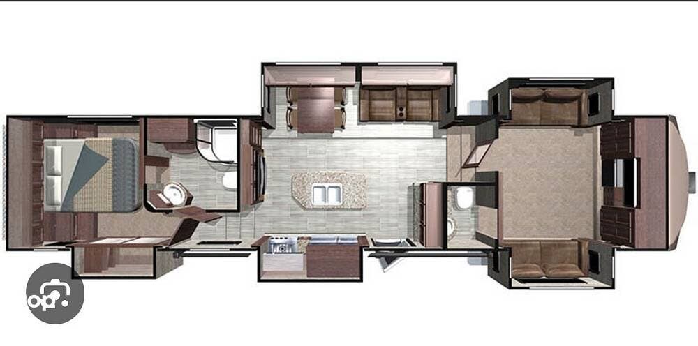2019 Highland Ridge Open Range 376FBH - Used Fifth Wheel For Sale by Pop RVs in Bushnell, Florida features Air Conditioning, Slideout, Leveling Jacks, Awning