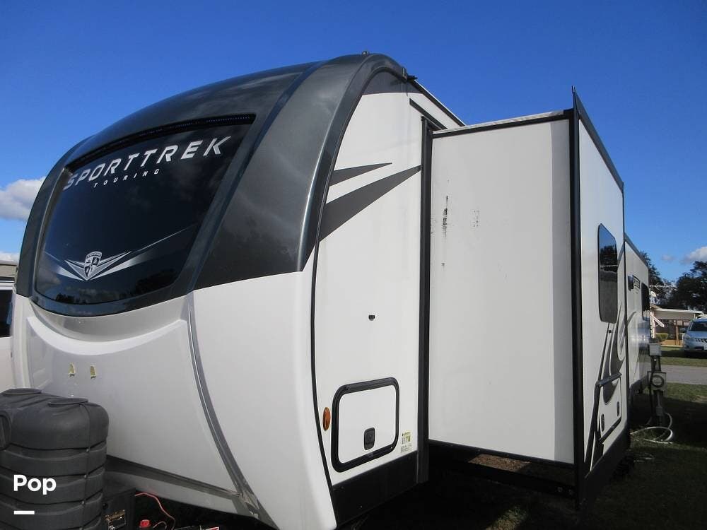 2023 Venture RV SportTrek 343VIK - Used Travel Trailer For Sale by Pop RVs in Thonotosassa, Florida features Air Conditioning, Awning, Slideout