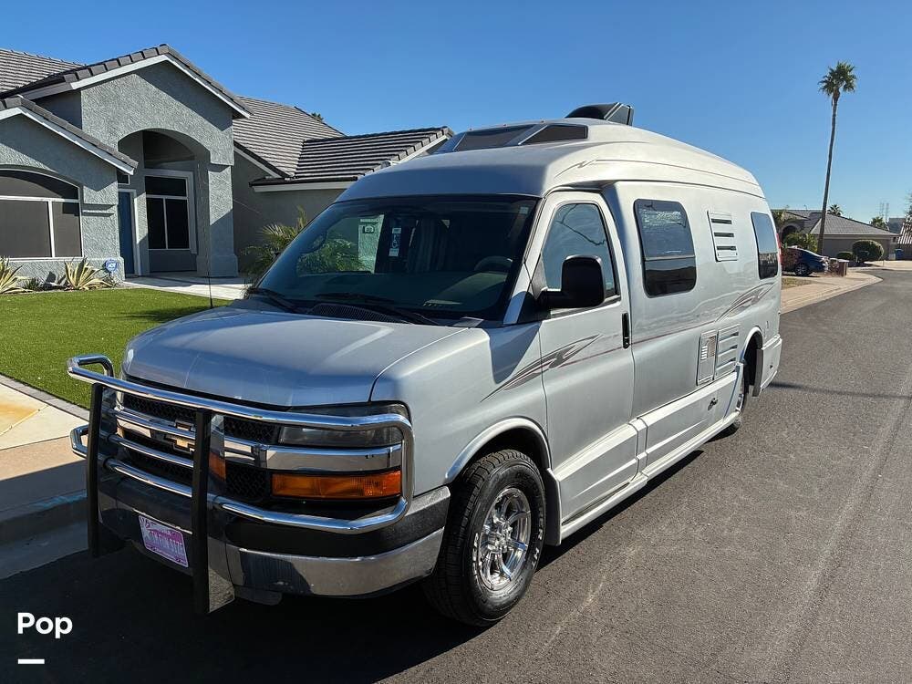 2015 Roadtrek Popular 210 - Used Class B For Sale by Pop RVs in Mesa, Arizona features Air Conditioning, Generator, Leveling Jacks, Awning