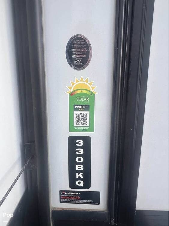 2024 Keystone Bullet 330BKQ - Used Travel Trailer For Sale by Pop RVs in Muncie, Indiana features Slideout