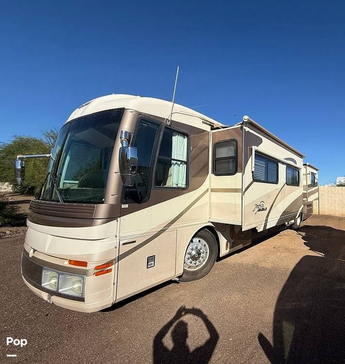 2001 Fleetwood American Eagle 42M - Used Diesel Pusher For Sale by Pop RVs in Phoenix, Arizona features Air Conditioning, Awning, Generator, Slideout