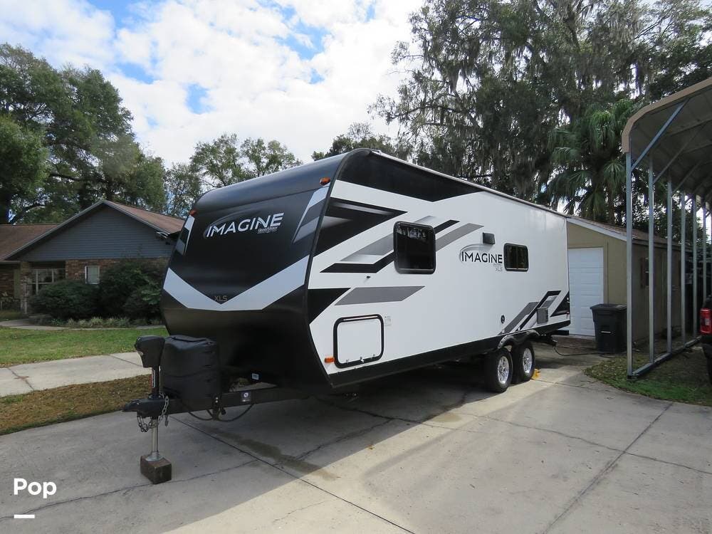 2022 Grand Design Imagine XLS 22RBE - Used Travel Trailer For Sale by Pop RVs in Ocala, Florida features Air Conditioning, Leveling Jacks, Slideout, Awning