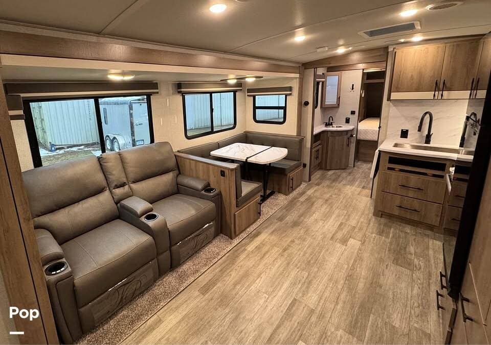 2023 Grand Design Imagine 2910BH - Used Travel Trailer For Sale by Pop RVs in Grand Rapids, Michigan features Air Conditioning, Slideout, Awning