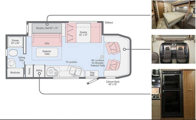 2018 Winnebago View Sprinter 24D - Used Class C For Sale by Pop RVs in Black Mountain, North Carolina features Air Conditioning, Generator, Slideout, Awning, Leveling Jacks