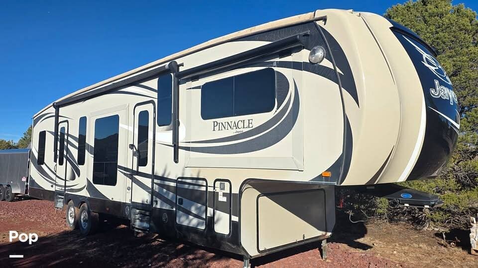 2016 Jayco Pinnacle 38FLSA - Used Fifth Wheel For Sale by Pop RVs in Williams, Arizona features Air Conditioning, Awning, Slideout