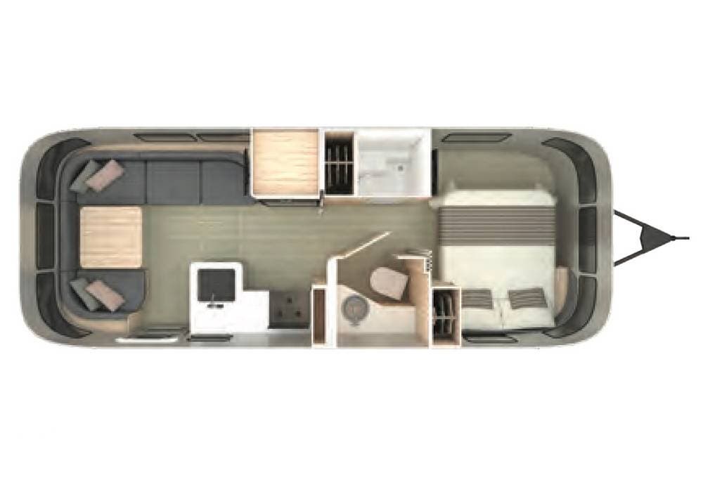 2021 Airstream Globetrotter 25FB Queen - Used Travel Trailer For Sale by Pop RVs in Round Rock, Texas features Air Conditioning