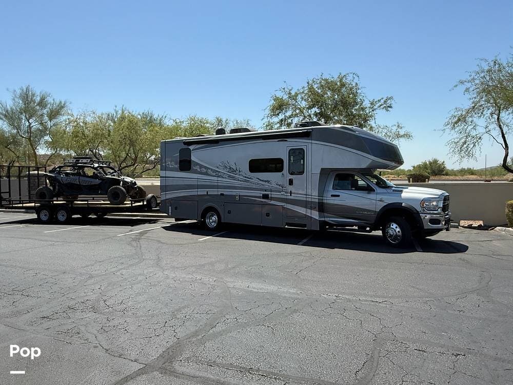 2021 Dynamax Corp Isata 5 30FWD - Used Class C For Sale by Pop RVs in Phoenix, Arizona features Air Conditioning, Awning, Generator, Leveling Jacks, Slideout