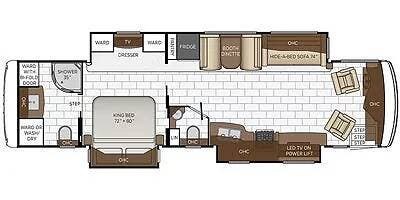 2021 Newmar Kountry Star 3709 - Used Diesel Pusher For Sale by Pop RVs in Saint Johns, Florida features Air Conditioning, Generator, Slideout, Awning