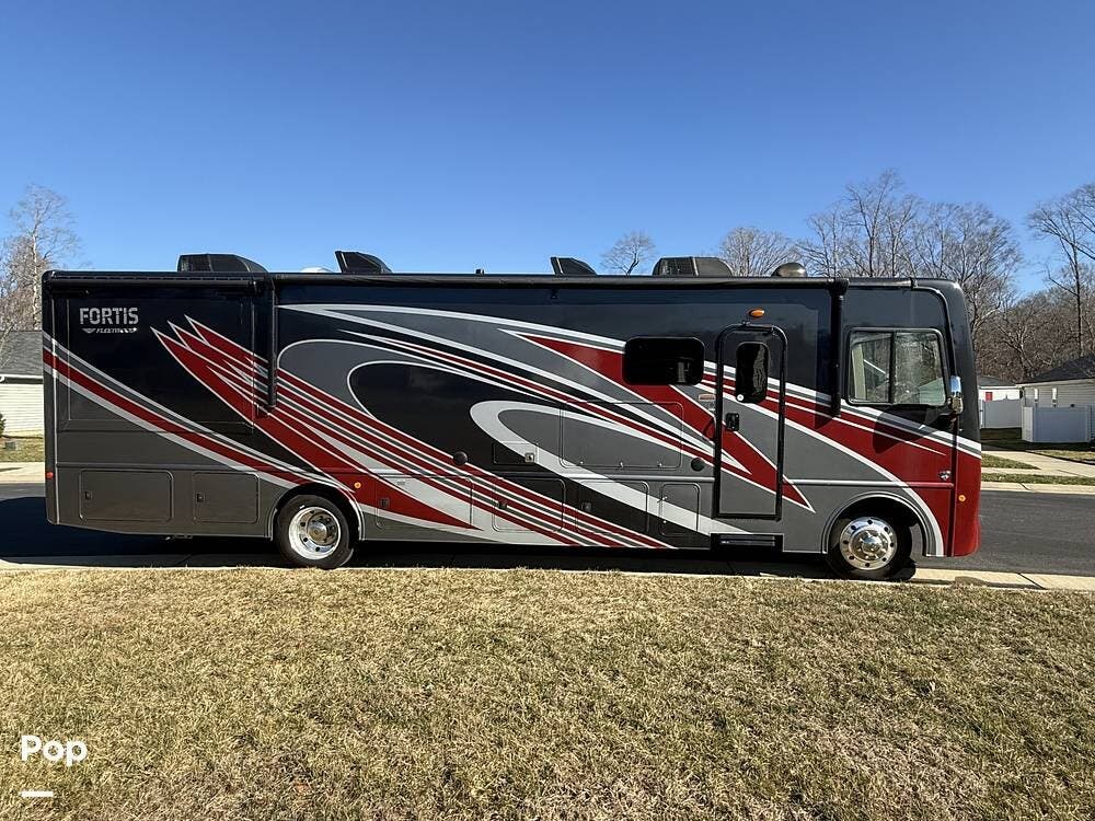 2023 Fleetwood Fortis 34MB - Used Class A For Sale by Pop RVs in Williamsburg, Virginia features Air Conditioning, Slideout, Generator, Awning, Leveling Jacks