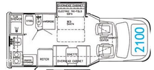 2018 Phoenix Cruiser 2100SLD - Used Class C For Sale by Pop RVs in Plainfield, Indiana features Awning, Generator, Air Conditioning, Slideout