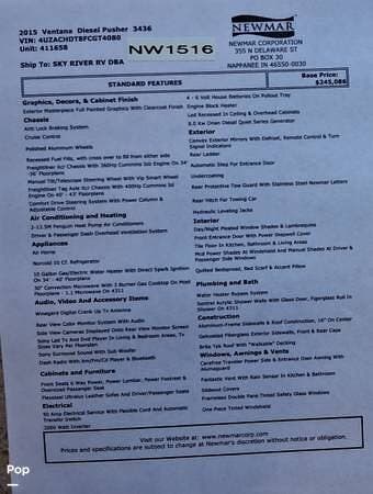 Used 2015 Newmar Ventana 3436 available in Ukiah, California