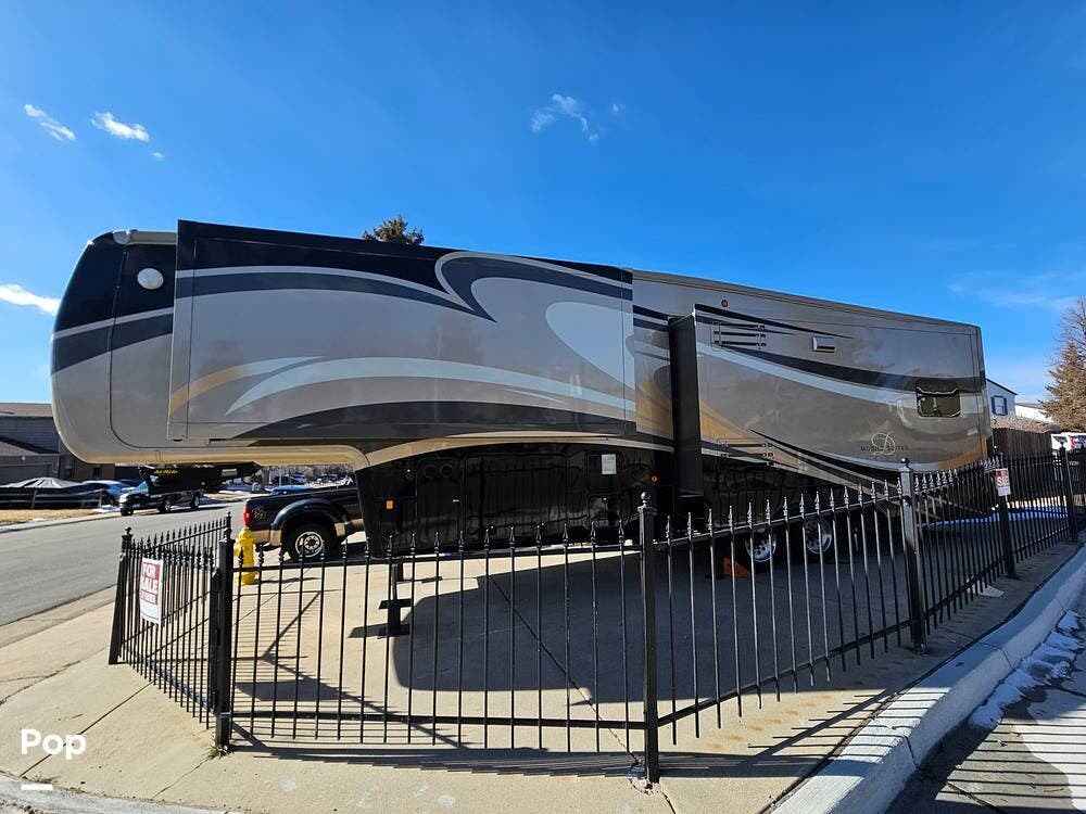 2012 DRV Mobile Suites 36RSSB3 - Used Fifth Wheel For Sale by Pop RVs in Aurora, Colorado features Slideout, Leveling Jacks, Air Conditioning, Awning