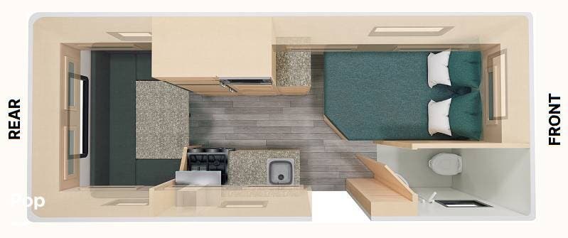 2020  Escape Trailer Industries 21C - Used Travel Trailer For Sale by Pop RVs in Campbellsville, Kentucky features Awning, Air Conditioning