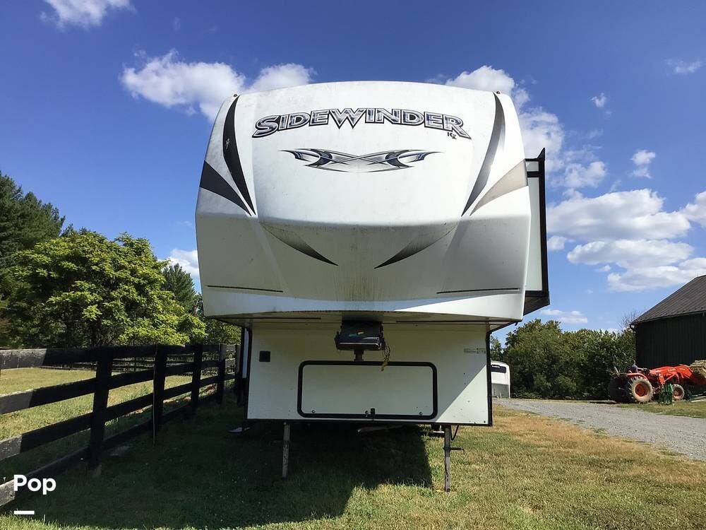 2017 K-Z Sidewinder 3511DK - Used Toy Hauler For Sale by Pop RVs in Waterford, Virginia features Air Conditioning, Awning, Generator, Slideout, Leveling Jacks