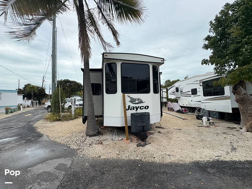2019 Jayco Jay Flight Bungalow 40LOFT - Used Travel Trailer For Sale by Pop RVs in Tavernier, Florida features Leveling Jacks, Awning, Air Conditioning, Slideout