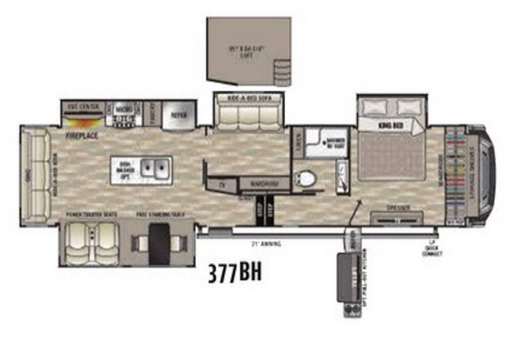 2021 Forest River Cedar Creek 377BH - Used Fifth Wheel For Sale by Pop RVs in Canton, Georgia features Slideout