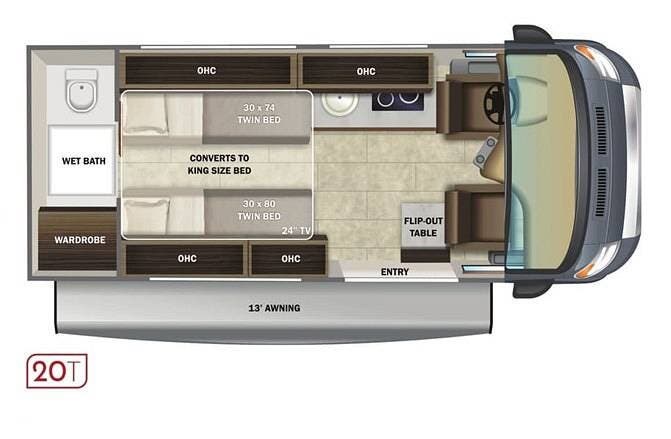 2022 Ethos 20T by Entegra Coach from Pop RVs in Georgetown, South Carolina