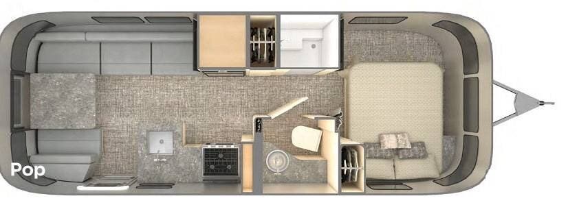 2024 Airstream Flying Cloud 25FB Queen Rear Hatch - Used Travel Trailer For Sale by Pop RVs in Apopka, Florida features Air Conditioning, Leveling Jacks, Awning