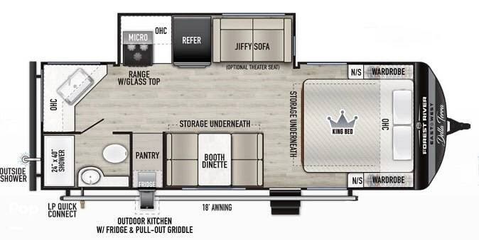 2026 East to West Della Terra 221ML - Used Travel Trailer For Sale by Pop RVs in Cottondale, Alabama features Air Conditioning, Slideout, Awning