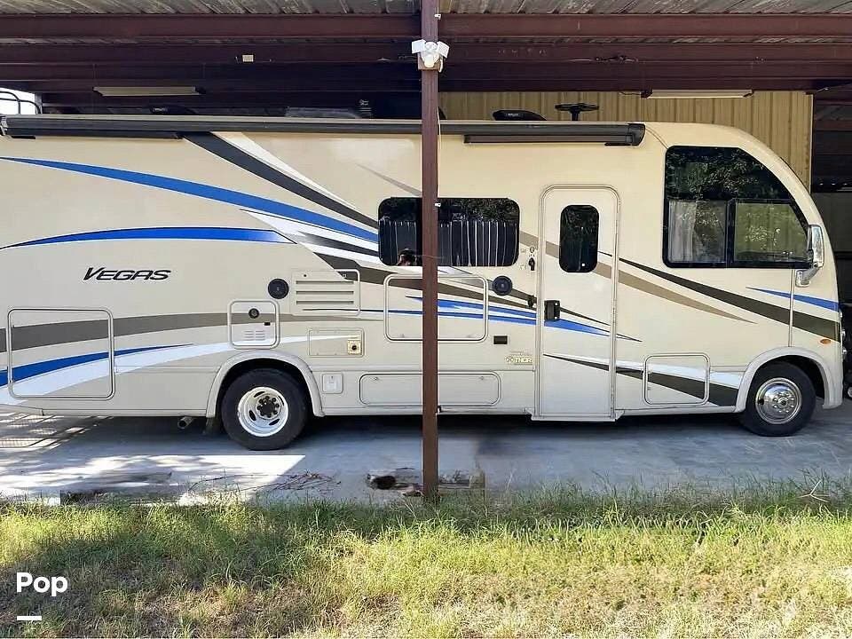 2018 Thor Motor Coach Vegas 25.4 - Used Class A For Sale by Pop RVs in Granbury, Texas features Awning, Slideout, Generator, Air Conditioning