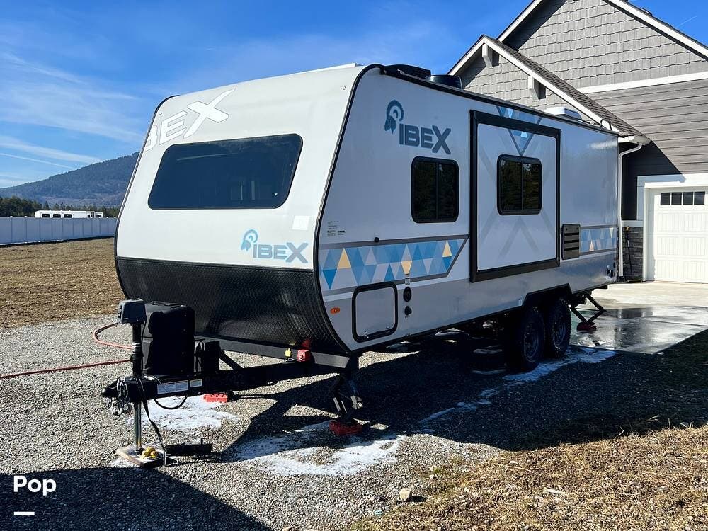 2023 Forest River IBEX 19MSB - Used Travel Trailer For Sale by Pop RVs in Rathdrum, Idaho features Air Conditioning, Leveling Jacks, Slideout, Awning