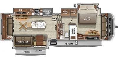 2022 Jayco Pinnacle 36SSWS - Used Fifth Wheel For Sale by Pop RVs in New River, Arizona features Air Conditioning, Slideout, Awning, Leveling Jacks