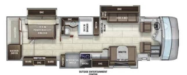 2021 Entegra Coach Reatta 37K - Used Diesel Pusher For Sale by Pop RVs in Indio, California features Generator, Leveling Jacks, Slideout, Awning, Air Conditioning
