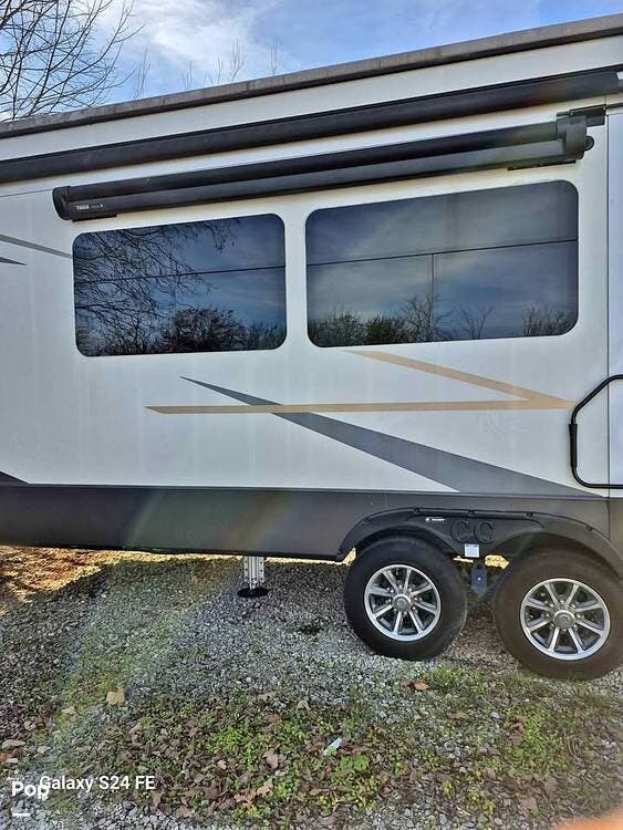 2022 Forest River Cedar Creek 388RK2 - Used Fifth Wheel For Sale by Pop RVs in Fayetteville, Arkansas features Air Conditioning, Leveling Jacks, Awning, Slideout