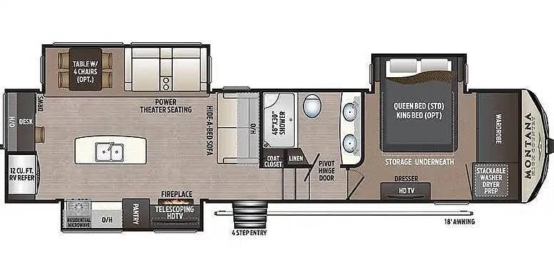2019 Montana High Country 320MK by Keystone from Pop RVs in Mesa, Arizona