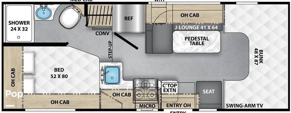 2022 Coachmen Cross Trail XL 20CB - Used Class C For Sale by Pop RVs in Orlando, Florida features Awning, Generator, Air Conditioning