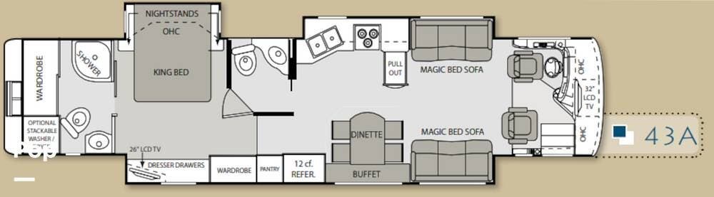2010 Mandalay 43A by Thor Motor Coach from Pop RVs in Villa Ridge, Missouri